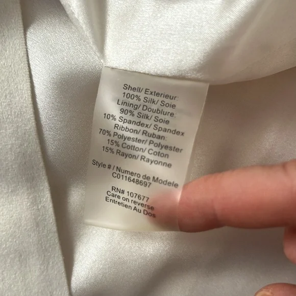 NWT Alice + Olivia Striped Ribbon Dress - Picture 9 of 9